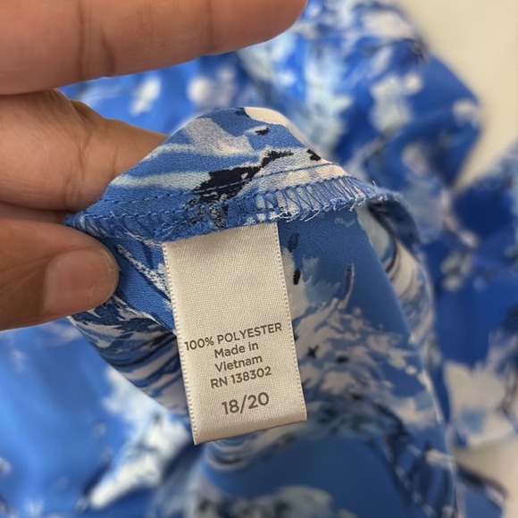 Blue Floral Blouse - Picture 5 of 5